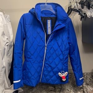 Girls Poivre Blanc ski jacket coat Blue Size 14